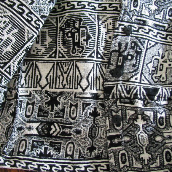 CHICO's DESIGN AZTEC Tapestry Jacket Sz 0 - Picture 6 of 8